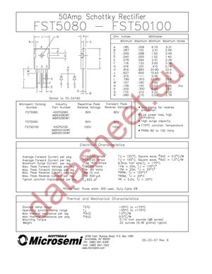 FST50100E3 datasheet  